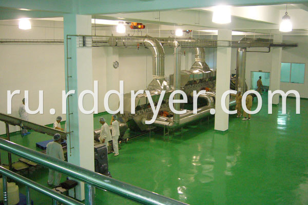 chicken powder vibrating Fluidized Bed Drying machine